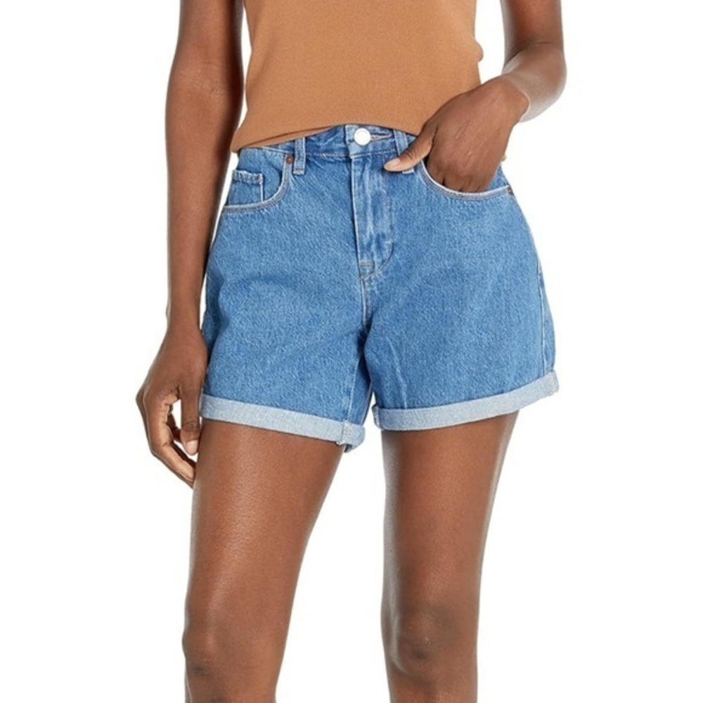 NWT Free People x BlankNYC The Perry Denim Mom Jean Shorts Size 27